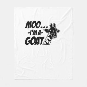 Moo... Ich bin Zoogoer Funny Giraffe Z Fleecedecke