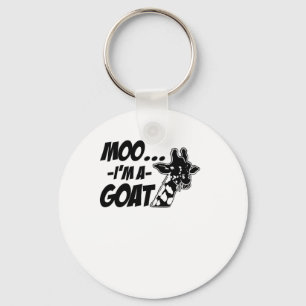 Moo... Ich bin Zoogoer Funny Giraffe Z Schlüsselanhänger