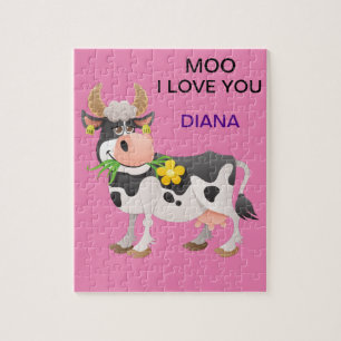 "MOO" ICH LIEBE, DASS DU PUZZLE PERSONALISIERT.