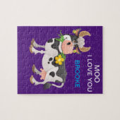 "MOO" ICH LIEBE, DASS DU PUZZLE PERSONALISIERT. (Horizontal)