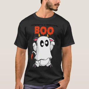 Moo ich meine Boo Geistkuh Kürbisfarmer Kuh Hall T-Shirt