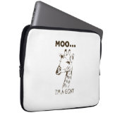 Moo I'm Goat Funny Graphic Giraffe Vintag Laptopschutzhülle (Vorne Rechts)