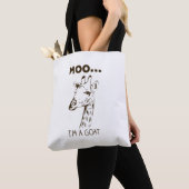 Moo I'm Goat Funny Graphic Giraffe Vintag Tasche (Von Nahem)