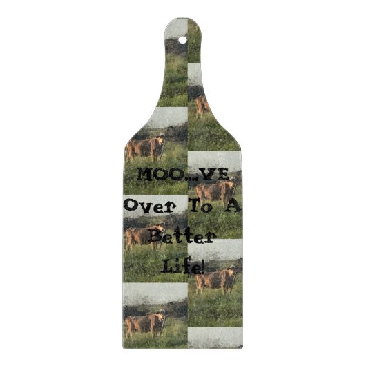 Moo...Jetzt! Schneidebrett (Vorderseite)