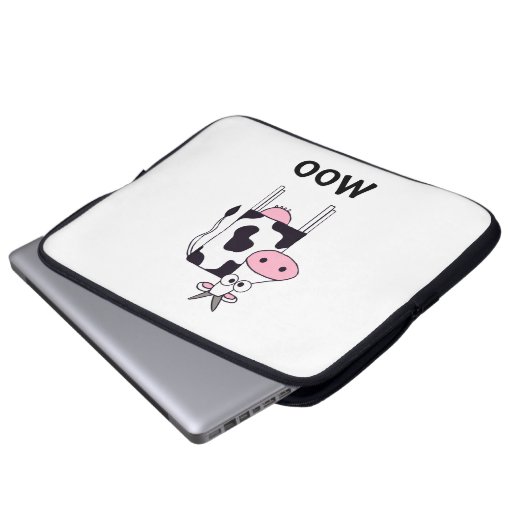 MOO-Kuh Laptopschutzhülle (Vorne Knopf)