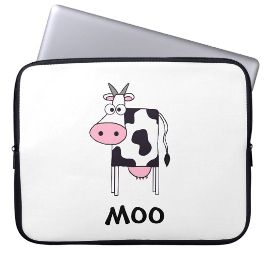 MOO-Kuh Laptopschutzhülle (Vorderseite)