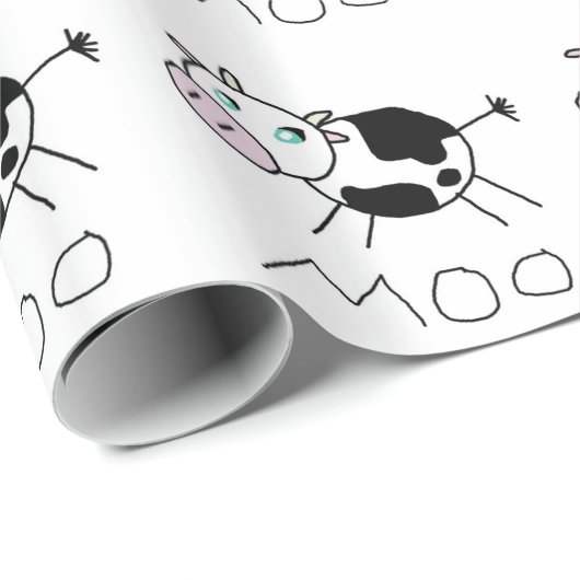 MOO-Kuh-Packpapier Geschenkpapier (Rolleneckpunkt)
