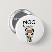 MOO-Kuh-T-Shirts und Geschenke Button (Vorne & Hinten)