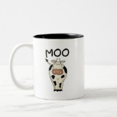 MOO-Kuh-T-Shirts und Geschenke Zweifarbige Tasse (Links)