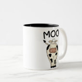 MOO-Kuh-Tasse Zweifarbige Tasse (VorderseiteRechts)