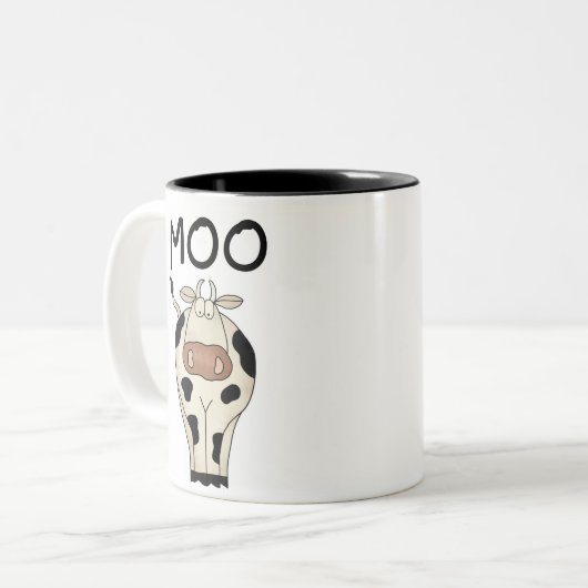MOO-Kuh-Tasse Zweifarbige Tasse (Vorderseite Links)