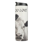 Moo Liebe insulted Kuh Tumbler Thermosbecher (Nach rechts gedreht)