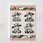 Moo-ly Moly Funny Dairy Cow Calf Einladung (Rückseite)