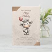 Moo Magic: Age One Edition! Einladung (Stehend Vorderseite)