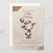 Moo Magic: Age One Edition! Einladung (Vorne/Hinten)