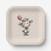 Moo Magie: Edition zum ersten Geburtstag! Pappteller (Vorderseite)