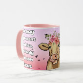 moo may represent an idea, the cow knows tasse (Vorderseite Links)