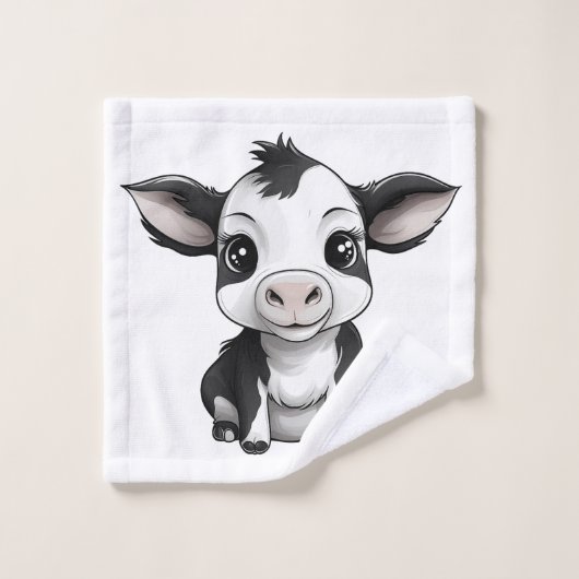 "Moo-Ments of Cleanliness" Handtuch-Set - Frisch Badhandtuch Set (Waschlappen)