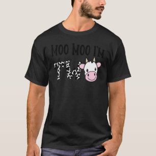 Moo Moo Ich bin Zwei Geburtstags-Shirt 2 Jahre alt T-Shirt