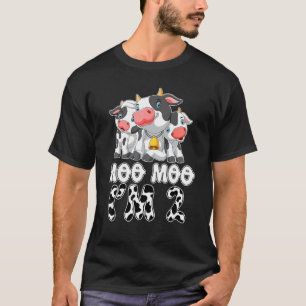 Moo Moo Ich bin zwei Kuh-Geburtstagskind 2 Jahre a T-Shirt