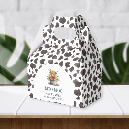 Moo Moo Ich bin zwei Kuh Print Farm Mädchen 2. Geb Geschenkschachtel