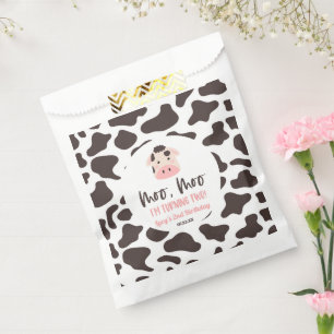 Moo Moo Ich wende zwei Kuh 2. Geburtstag Party Geschenktütchen