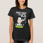 Moo Moo I'm Two 2nd Birthday Funny Niedliche Kuh S T-Shirt (Vorderseite)