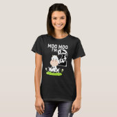 Moo Moo I'm Two 2nd Birthday Funny Niedliche Kuh S T-Shirt (Vorne ganz)