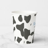 MOO MOO I'm Two Cow Print 2nd birthday Paper Cups Pappbecher (Rechts)