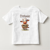 Moo-Moo I'm Two! Kleinkind T-shirt (Vorderseite)