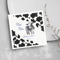 Moo Moo Kuh schwarz-blau niedliche Kuh Geburtstags