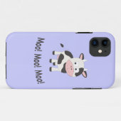 Moo Moo Moo Niedlicher Cartoon Kuh Case-Mate iPhone Hülle (Rückseite (Horizontal))