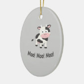 Moo Moo Moo Niedlicher Cartoon Kuh Keramik Ornament (Links)