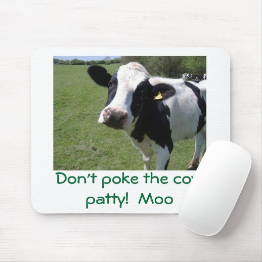 MOO-MOO, stoßen nicht das Kuhpastetchen! MOO Mousepad (Mit Mouse)