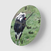Moo Moo Wall Clock Runde Wanduhr (Winkel)