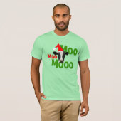 Moo Moo Weihnachten Weihnachtskuh T - Shirt (Vorne ganz)