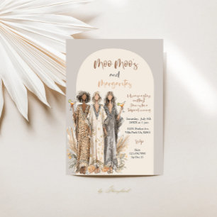 Moo Moo's & Margaritas Animal Print Einladung