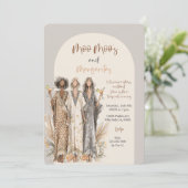 Moo Moo's & Margaritas Animal Print Einladung (Stehend Vorderseite)