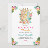 Moo Moos & Margaritas Brautparty Einladung (Vorderseite)