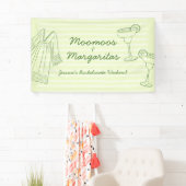 Moo Moos & Margaritas Green Bachelorette Herzlich Banner (Insitu)
