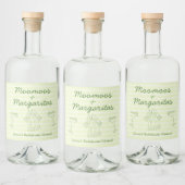 Moo Moos & Margaritas Handgeschriebene Bachelorett Alkoholflaschenetikett (Flaschen)