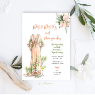 Moo Moo's & Margaritas Tropisches Party Einladung