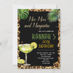 Moo Moos und Margaritas Party-Einladung Einladung