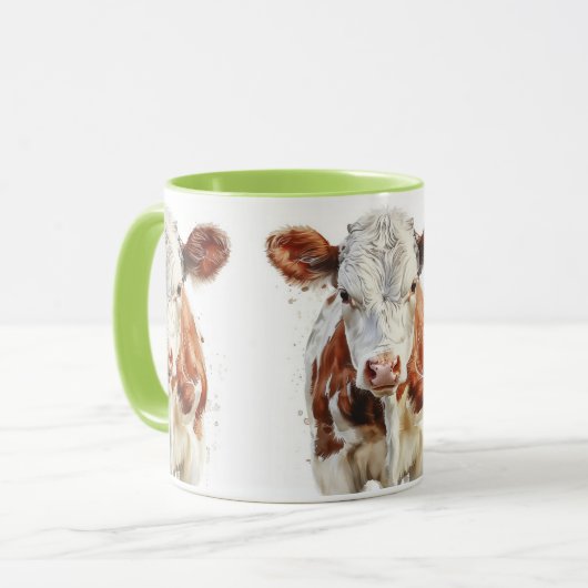 🐄 ☕️ Moo-ning Brew Tasse (Vorderseite Links)