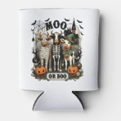 Moo oder Boo Halloween Cow Dosenkühler (Vorderseite)