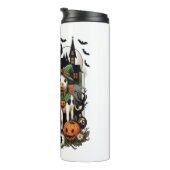 Moo oder Boo Halloween Cow Thermosbecher (Nach rechts gedreht)