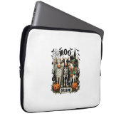 Moo oder Boo Halloween-Kuh Laptopschutzhülle (Vorne Rechts)