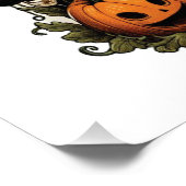 Moo oder Boo Halloween-Kuh Poster (Ecke)