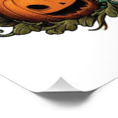 Moo oder Boo Halloween-Kuh Poster (Ecke)