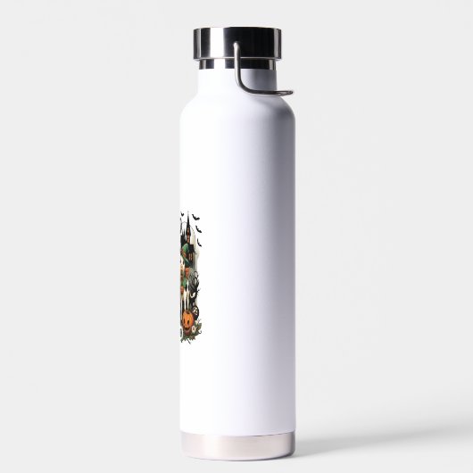 Moo oder Boo Halloween-Kuh Trinkflasche (Links)